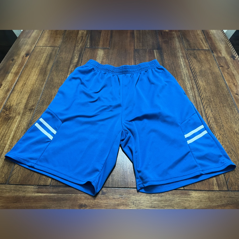 A Pair of blue activewear shorts